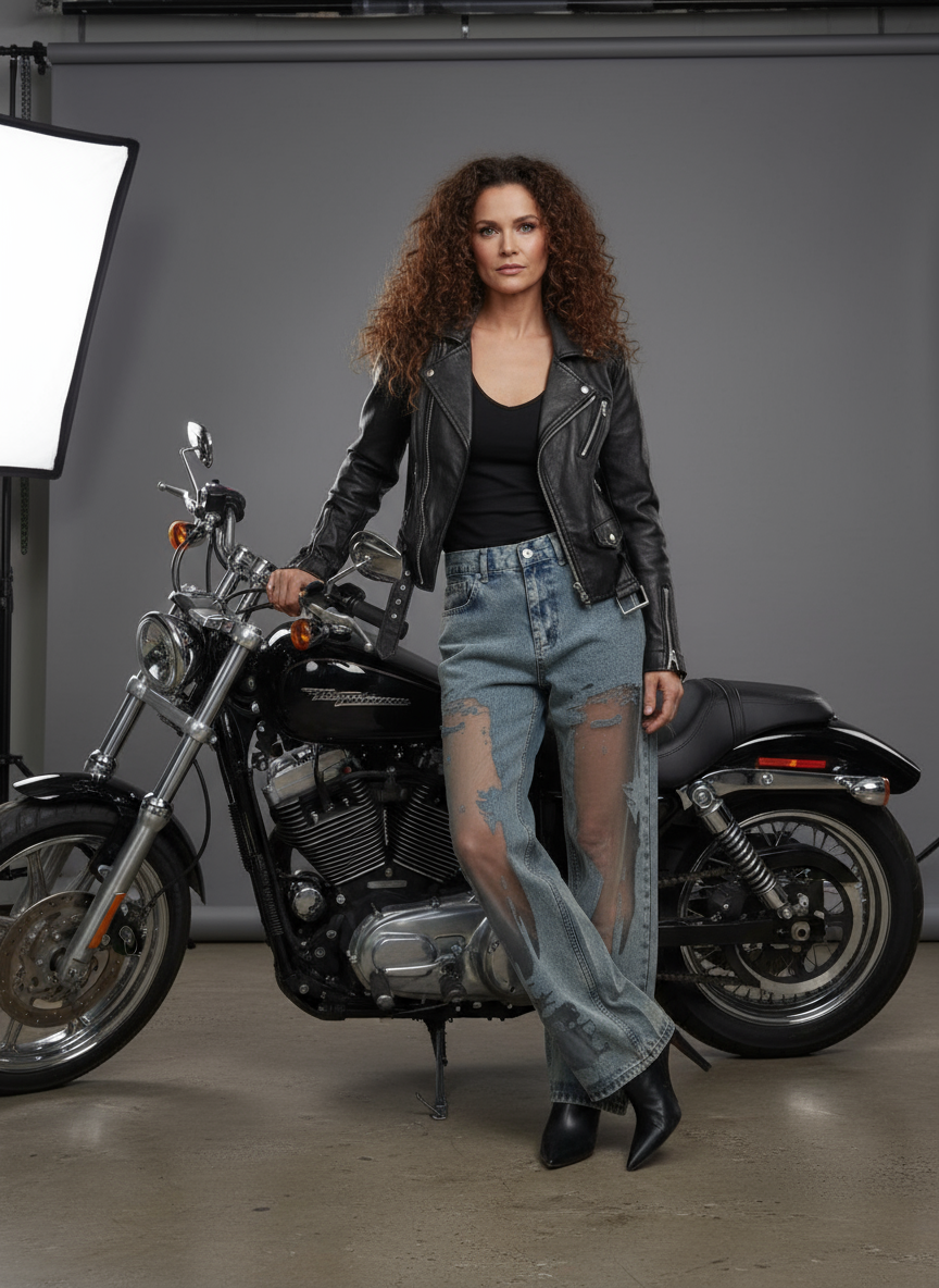 VAQUEROS DE CORTE REGULAR | MALLA TRANSPARENTE PREMIUM